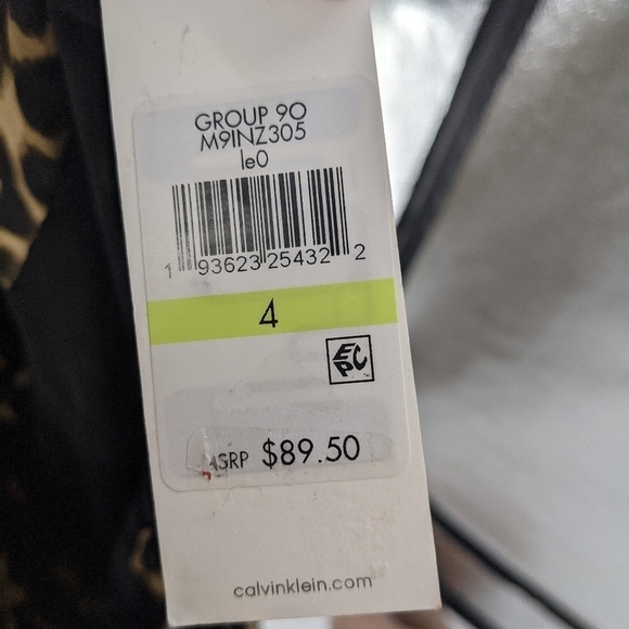 NWT CALVIN KLEIN Leopard Asymmetrical Skirt - Picture 4 of 5
